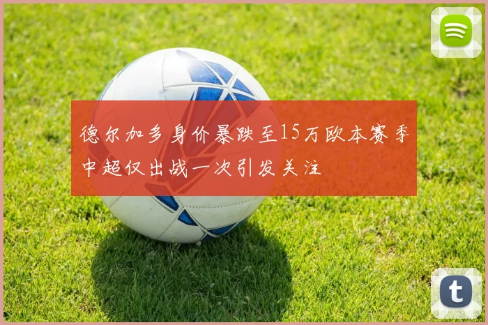 德尔加多身价暴跌至15万欧本赛季中超仅出战一次引发关注